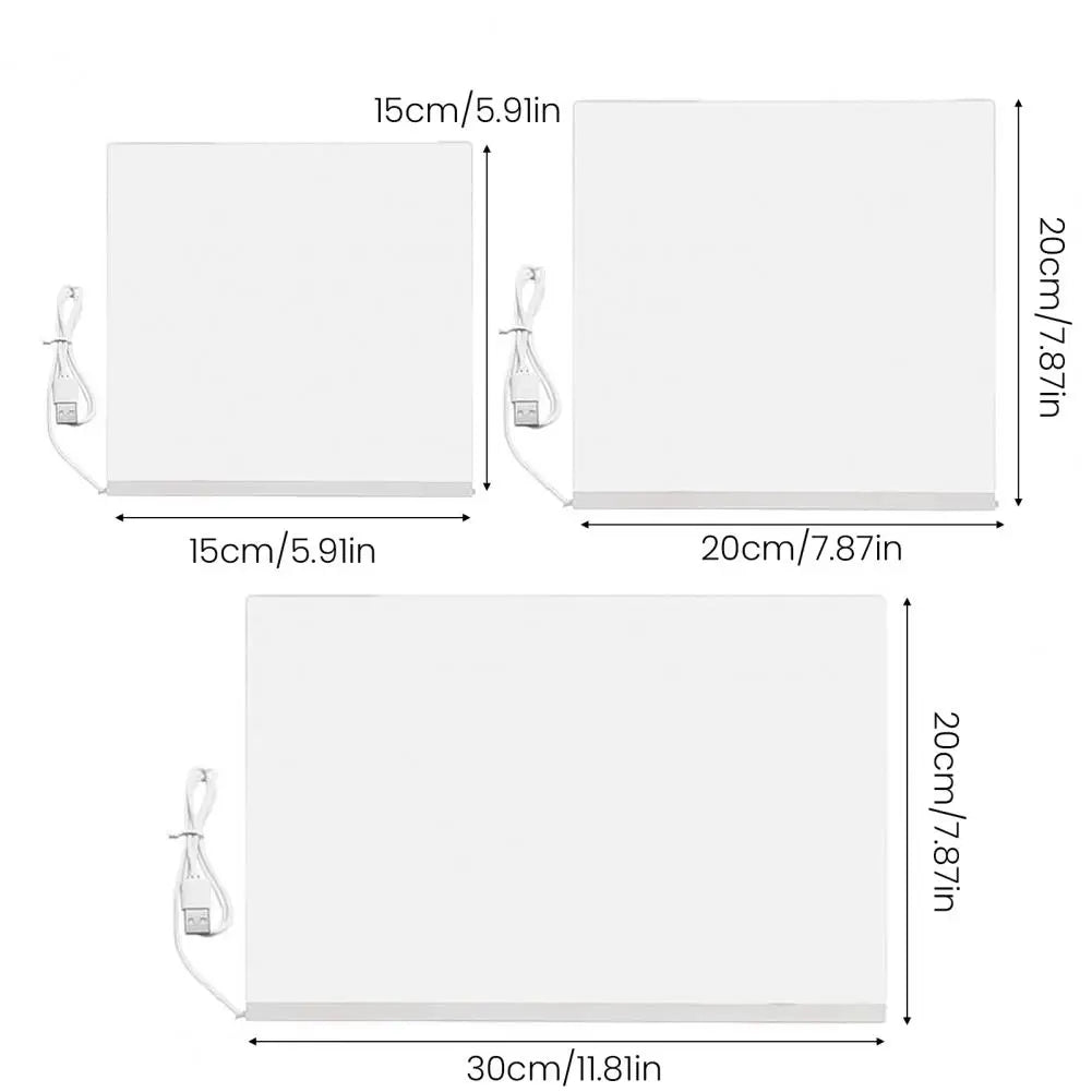 Placa de nota led multicolorida, bloco de desenho, placa de mensagem acrílica iluminada, apagável a seco, placa de escrita para crianças e adultos