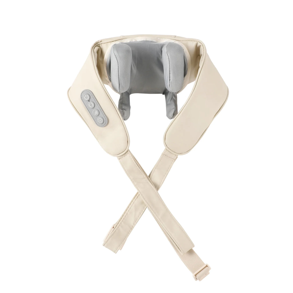Pescoço e costas massageador elétrico sem fio pescoço e ombro amassar massagem trapezius pescoço cervical volta massagem xale