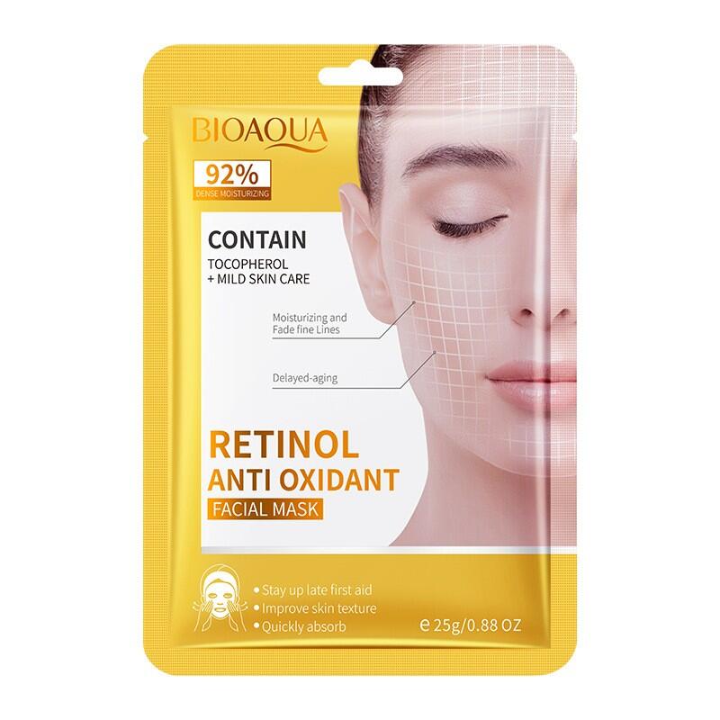 BIOAQUA Retinol Antioxidante – Mascarilla Facial 92%